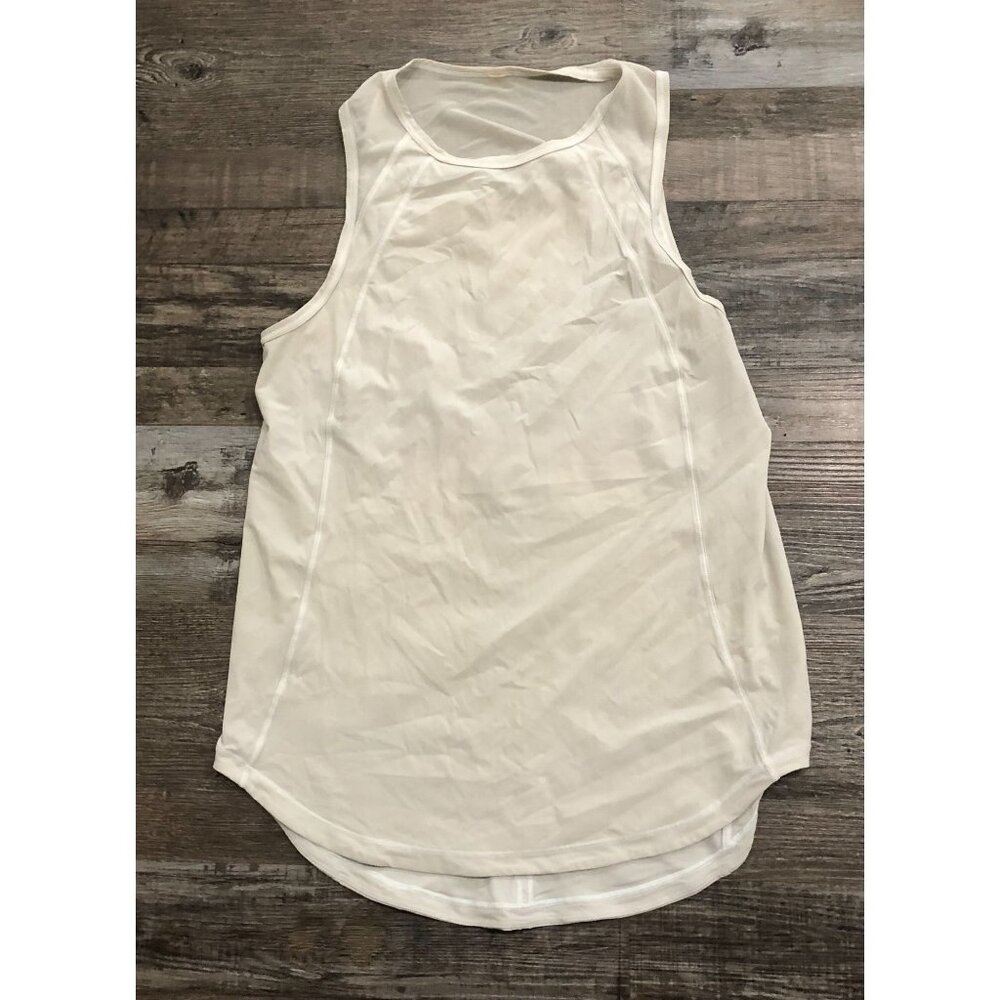 Lululemon Sculpt Mesh Tank Top Womens Size 8 Gray